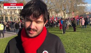 VIDÉO. Manifestation du 7 février à Niort : à 18 ans, il s’élève contre la réforme des retraites 