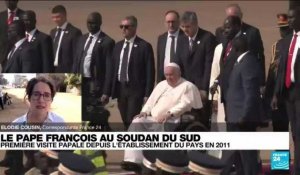 Le pape est arrivé pour son "pèlerinage de paix" au Soudan du Sud
