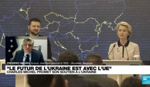 Le sommet UE à Kyiv : la "solidarité" et le "rapprochement" avec l'Ukraine, "l'unité" contre Poutine