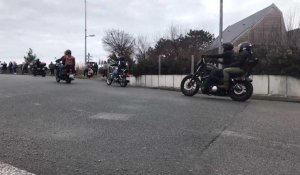 Les motards venus de tout le littoral arrivent en convoi au Touquet