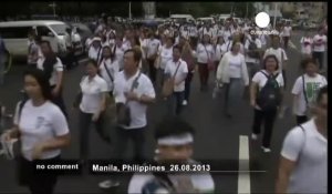 Les Philippins manifestent contre la corruption