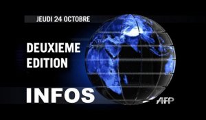 AFP - Le JT, 2e édition du jeudi 24 octobre