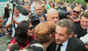 Bain de foule pour Nicolas Sarkozy à Nice
