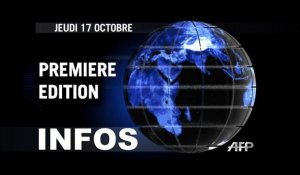 AFP - Le JT, 1ère édition du jeudi 17 octobre