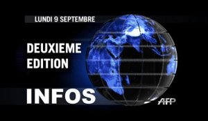 AFP - Le JT, 2e édition du lundi 9 septembre