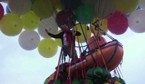 La traversée de l'Atlantique en ballon, des centaines de ballons