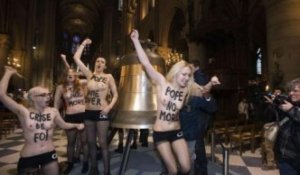 Provocation à Notre-Dame : neuf Femen comparaissent à Paris