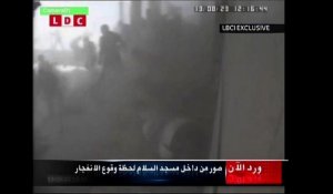 Liban: une caméra de surveillance filme l'explosion