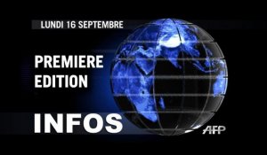 AFP - Le JT, 1ère édition du lundi 16 septembre