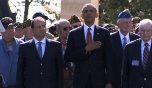 D-Day: Hollande et Obama au cimetière américain de Colleville