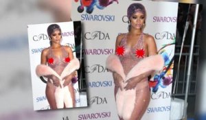 Rihanna ne cache rien dans une robe transparente