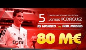 Gareth Bale, Neymar, James Rodriguez... Le top 10 des transferts les plus chers de l'histoire !