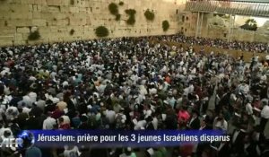 Prière collective à Jerusalem pour la libération des Israéliens