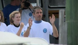Fabien Cousteau revient à la surface après 31 jours sous la mer