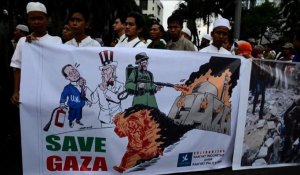 Indonésie: manifestation contre l'offensive israélienne à Gaza