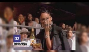 Rihanna se moque de Ariana Grande en public !
