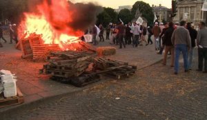 Paris: 250 agriculteurs manifestent place de la Concorde
