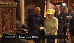 La reine Elizabeth dans les studios de Game of Thrones