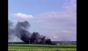 Un hélicoptère ukrainien abattu à Slaviansk, 9 morts