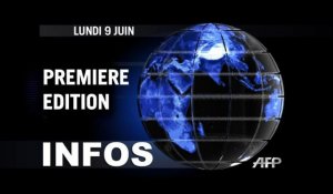 AFP - Le JT, 1ère édition du lundi 9 juin