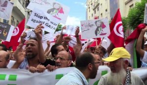 Tunis: manifestation contre l'offensive israélienne à Gaza