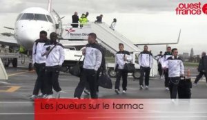 France - Albanie à Rennes : l'arrivée des Bleus à l'aéroport