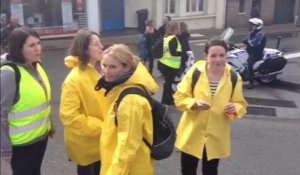 Manifestation contre la hausse des tarifs des liaisons maritimes à Vannes : le boulevard de la Paix bloqué