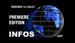 AFP - Le JT, 1ère édition du mercredi 1er juillet