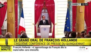Doubs: Hollande affirme qu'entre Chirac et Le Pen en 2002, il n'a «pas hésité»