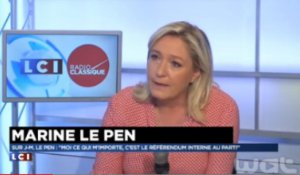 Marine Le Pen : «Si la carrière de Jean-Marie Le Pen se résume à son pouvoir de nuisance, c'est assez pathétique»