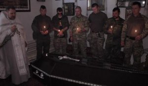 Ukraine: funérailles d'un soldat tué dans l'est