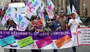 Manifestation contre la réforme des collèges à Rennes