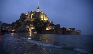 Le Mont-Saint-Michel s'est illuminé