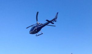 Recherches en hélicoptère pour retrouver une personne disparue
