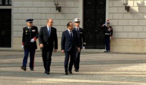 Hollande à Monaco pour une visite officielle de travail