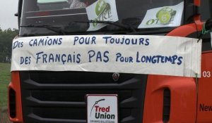 Ecotaxe: mobilisation de transporteurs en Bretagne et au Tarn