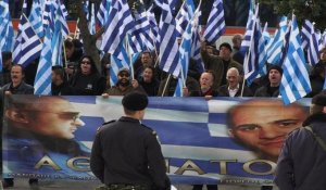 Grèce: manifestation d'Aube dorée pendant l'audition de ses députés