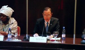 Ban Ki-moon en tournée au Sahel, 1ère étape à Bamako