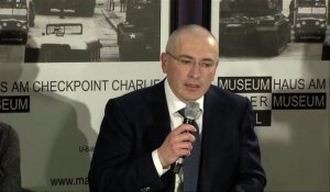 Berlin: première apparition publique de Khodorkovski