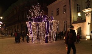 Varsovie illuminée pour Noël