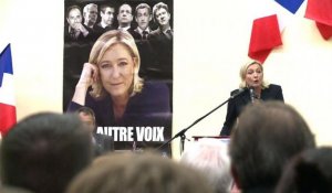 Marine Le Pen en meeting à Bergerac