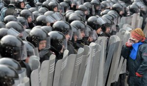 Premier manifestant tué par la police à Kiev
