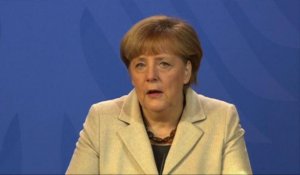 Merkel critique Kiev mais rejette l'idée de sanctions