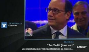 Zapping TV : François Hollande complètement paumé au musée d'histoire naturelle