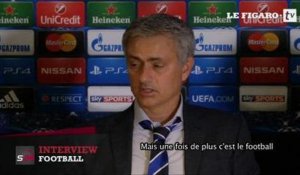 José Mourinho frustré par la défaite de Chelsea en Ligue des Champions