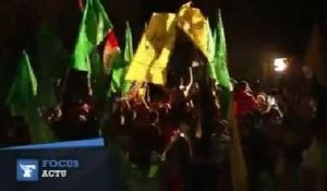 Les Gazaouis célèbrent la signature du cessez-le-feu