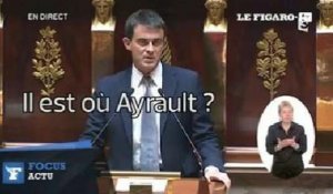 Ce que criaient les députés de l'opposition pendant le discours de Manuel Valls