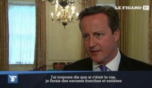 Écoutes illégales : David Cameron s'excuse d'avoir embauché Andy Coulson