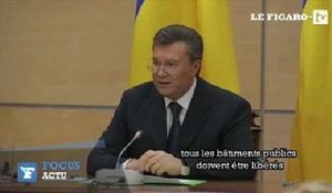Ianoukovitch se pose toujours en président de l'Ukraine