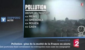 Pollution : plus de la moitié de la France en alerte